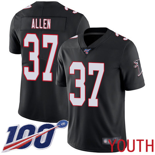 Atlanta Falcons Limited Black Youth Ricardo Allen Alternate Jersey NFL Football #37 100th Season Vapor Untouchable